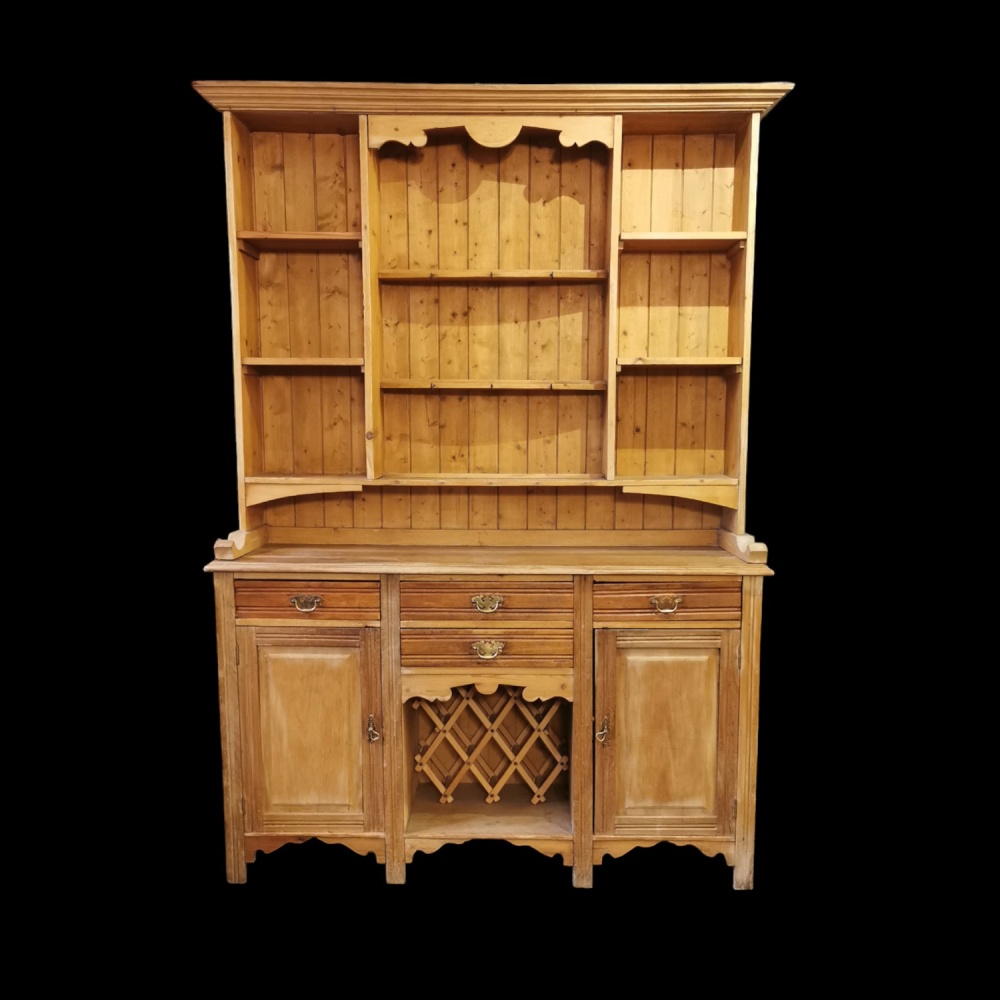 Antique Pine Dog Kennel Dresser 