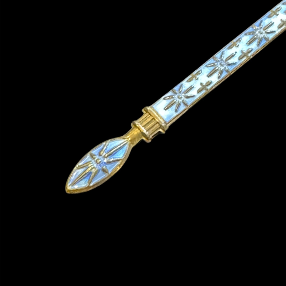Norwegian Silver and Enamel spoon by Jacob Tostrup