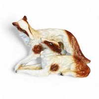 Sitzendolf Porcelain Dogs. German Vintage thumbnail