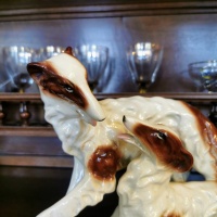 Sitzendolf Porcelain Dogs. German Vintage thumbnail