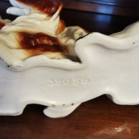 Sitzendolf Porcelain Dogs. German Vintage thumbnail