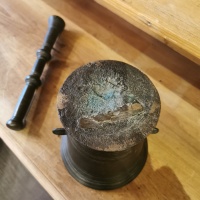 Antique Bronze Pestle and Mortar  thumbnail