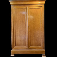 French Linen Cupboard, 1920âs, French walnut thumbnail