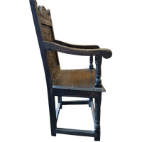 Wainscot style chair c.1890 thumbnail
