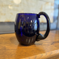 Bristol Blue Glass mug with handle thumbnail