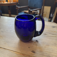 Bristol Blue Glass mug with handle thumbnail