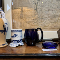 Bristol Blue Glass mug with handle thumbnail