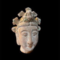 Terracotta Han style head. Circa 1920 thumbnail