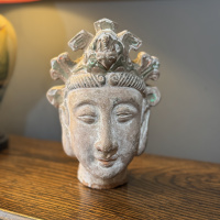 Terracotta Han style head. Circa 1920 thumbnail
