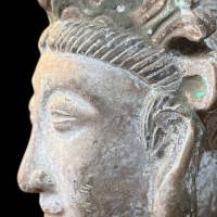 Terracotta Han style head. Circa 1920 thumbnail