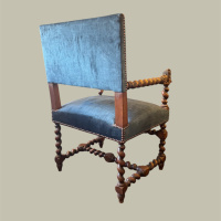 Stunning walnut armchairs in the Chinoisery style thumbnail