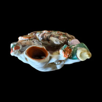 Staffordshire Flat back spill vase with Goat. C.1900 thumbnail