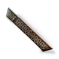 Persian inlaid pen box depicting hunting scenes thumbnail
