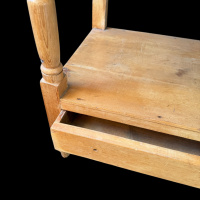 Antique pine washstand with drawer thumbnail