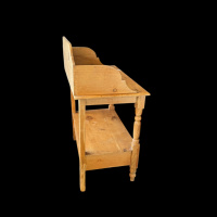 Antique pine washstand with drawer thumbnail