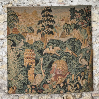 Antique Tapestry âBestiaireâ the menagerie thumbnail