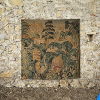 Antique Tapestry âBestiaireâ the menagerie thumbnail