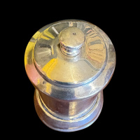 Antique silver pepper grinder. Birmingham 1896 thumbnail