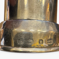 Antique silver pepper grinder. Birmingham 1896 thumbnail