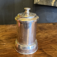 Antique silver pepper grinder. Birmingham 1896 thumbnail