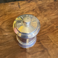 Antique silver pepper grinder. Birmingham 1896 thumbnail