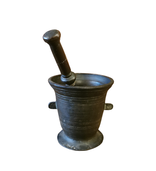Antique Bronze Pestle and Mortar 