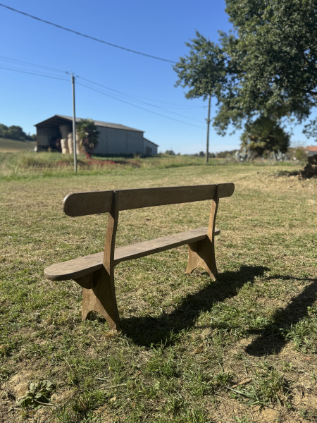 French Walnut bench