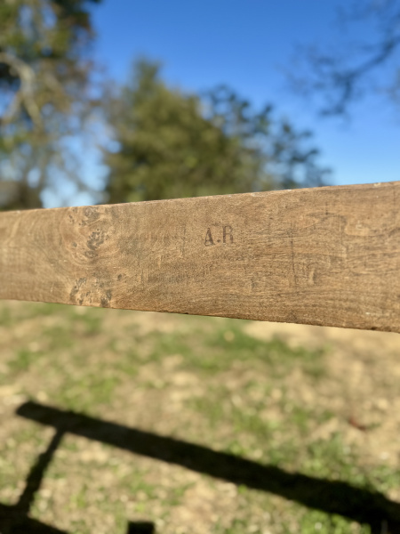 French Walnut bench