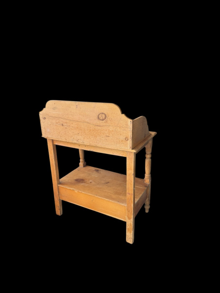 Antique pine washstand with drawer