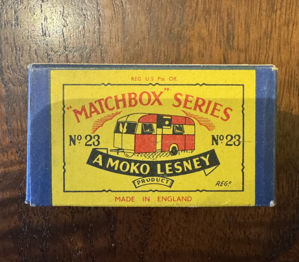 1950âs Matchbox MOKO Lesney No. 23 Berkeley Cavalier Caravan