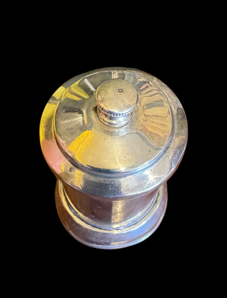 Antique silver pepper grinder. Birmingham 1896