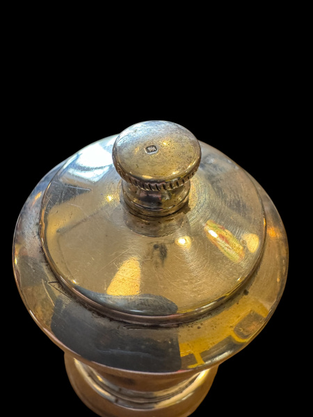 Antique silver pepper grinder. Birmingham 1896