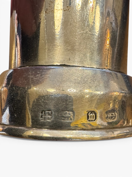 Antique silver pepper grinder. Birmingham 1896